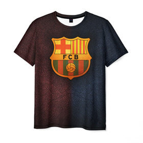 Мужская футболка 3D с принтом Barcelona8 в Екатеринбурге, 100% полиэфир | прямой крой, круглый вырез горловины, длина до линии бедер | barcelona | football | барса | барселона | примера | футбол | чемпионат испании