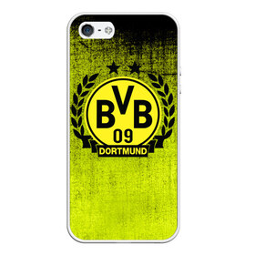 Чехол для iPhone 5/5S матовый с принтом Borussia5 в Екатеринбурге, Силикон | Область печати: задняя сторона чехла, без боковых панелей | borussia | bvb | football | боруссия | бундеслига | дортмунд | футбол | чемпионат германии