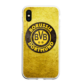 Чехол для iPhone XS Max матовый с принтом Borussia3 в Екатеринбурге, Силикон | Область печати: задняя сторона чехла, без боковых панелей | borussia | bvb | football | боруссия | бундеслига | дортмунд | футбол | чемпионат германии