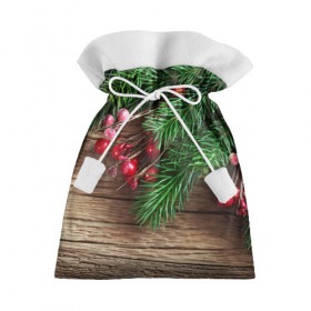 Подарочный 3D мешок с принтом Дуx рождества в Екатеринбурге, 100% полиэстер | Размер: 29*39 см | Тематика изображения на принте: 