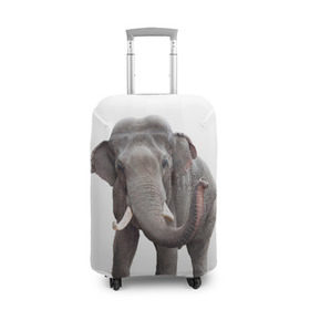 Чехол для чемодана 3D с принтом Слон VPPDGryphon в Екатеринбурге, 86% полиэфир, 14% спандекс | двустороннее нанесение принта, прорези для ручек и колес | luxury | premium | vip | vppdgryphon | премиум | слон | эксклюзив