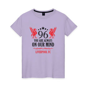Женская футболка хлопок с принтом Liverpool в Екатеринбурге, 100% хлопок | прямой крой, круглый вырез горловины, длина до линии бедер, слегка спущенное плечо | 