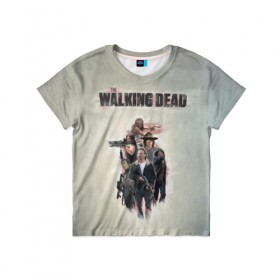 Детская футболка 3D с принтом Walking Dead в Екатеринбурге, 100% гипоаллергенный полиэфир | прямой крой, круглый вырез горловины, длина до линии бедер, чуть спущенное плечо, ткань немного тянется | walking dead | zombie | зомби | ходячие мертвецы