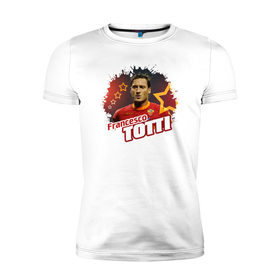 Мужская футболка премиум с принтом Francesco_Totti в Екатеринбурге, 92% хлопок, 8% лайкра | приталенный силуэт, круглый вырез ворота, длина до линии бедра, короткий рукав | francesco_totti | франческо тотти