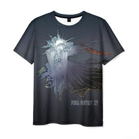 Мужская футболка 3D с принтом Final Fantasy XV в Екатеринбурге, 100% полиэфир | прямой крой, круглый вырез горловины, длина до линии бедер | final fantasy