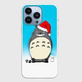 Чехол для iPhone 13 Pro с принтом Тоторо под снегом в Екатеринбурге,  |  | totoro | аниме | новогодние аниме | новый год | рождественские аниме | тоторо