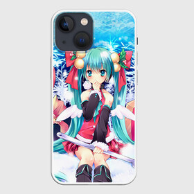 Чехол для iPhone 13 mini с принтом Мику и подарки в Екатеринбурге,  |  | hatsune miku | аниме | новогодние аниме | новый год | рождественские аниме. | хатсуне мику | хацуне мику | хацунэ мику