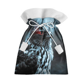 Подарочный 3D мешок с принтом Ночной орёл в Екатеринбурге, 100% полиэстер | Размер: 29*39 см | глаз | крылья | орёл | пернатые | перья | природа | птица