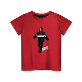 Детская футболка хлопок с принтом PHARAOH 8 bit в Екатеринбурге, 100% хлопок | круглый вырез горловины, полуприлегающий силуэт, длина до линии бедер | фараон