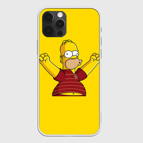 Чехол для iPhone 12 Pro Max с принтом Гомер-болельщик в Екатеринбурге, Силикон |  | simpsons