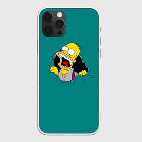 Чехол для iPhone 12 Pro с принтом Alien-Homer в Екатеринбурге, силикон | область печати: задняя сторона чехла, без боковых панелей | simpsons