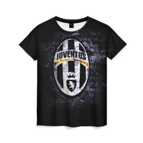 Женская футболка 3D с принтом Juventus2 в Екатеринбурге, 100% полиэфир ( синтетическое хлопкоподобное полотно) | прямой крой, круглый вырез горловины, длина до линии бедер | football | juve | juventus | seria a | бьянконери | серия а | футбол | чемпионат италии | юве | ювентус