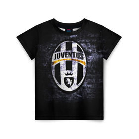 Детская футболка 3D с принтом Juventus2 в Екатеринбурге, 100% гипоаллергенный полиэфир | прямой крой, круглый вырез горловины, длина до линии бедер, чуть спущенное плечо, ткань немного тянется | football | juve | juventus | seria a | бьянконери | серия а | футбол | чемпионат италии | юве | ювентус