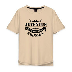 Мужская футболка хлопок Oversize с принтом juventus в Екатеринбурге, 100% хлопок | свободный крой, круглый ворот, “спинка” длиннее передней части | juventus | ювентус