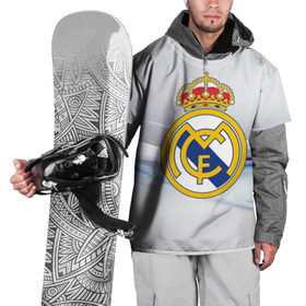 Накидка на куртку 3D с принтом Реал Мадрид в Екатеринбурге, 100% полиэстер |  | Тематика изображения на принте: real madrid | испания | португалия