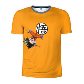Мужская футболка 3D спортивная с принтом Dragon Ball в Екатеринбурге, 100% полиэстер с улучшенными характеристиками | приталенный силуэт, круглая горловина, широкие плечи, сужается к линии бедра | anime | dragon ball | драконий жемчуг | жемчуг дракона