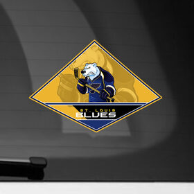 Наклейка на автомобиль с принтом NHL: St. Louis BLUES в Екатеринбурге, ПВХ |  | Тематика изображения на принте: 