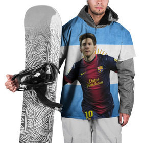 Накидка на куртку 3D с принтом Messi from Argentina в Екатеринбурге, 100% полиэстер |  | Тематика изображения на принте: аргентина | барселона | месси | футбол