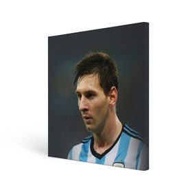 Холст квадратный с принтом Leo Messi в Екатеринбурге, 100% ПВХ |  | Тематика изображения на принте: fc barcelona | football | lionel messi | messi | аргентина | барса | лео месси | фк барселона | футбол