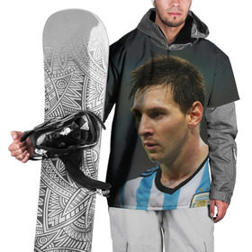 Накидка на куртку 3D с принтом Leo Messi в Екатеринбурге, 100% полиэстер |  | fc barcelona | football | lionel messi | messi | аргентина | барса | лео месси | фк барселона | футбол