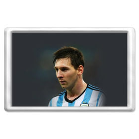 Магнит 45*70 с принтом Leo Messi в Екатеринбурге, Пластик | Размер: 78*52 мм; Размер печати: 70*45 | fc barcelona | football | lionel messi | messi | аргентина | барса | лео месси | фк барселона | футбол