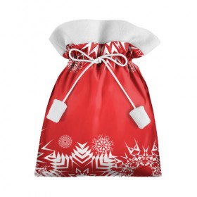 Подарочный 3D мешок с принтом Дуx рождества в Екатеринбурге, 100% полиэстер | Размер: 29*39 см | Тематика изображения на принте: 