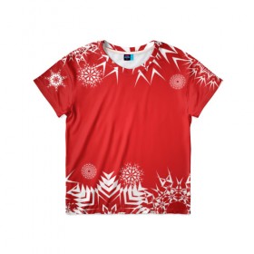 Детская футболка 3D с принтом Дуx рождества в Екатеринбурге, 100% гипоаллергенный полиэфир | прямой крой, круглый вырез горловины, длина до линии бедер, чуть спущенное плечо, ткань немного тянется | Тематика изображения на принте: 
