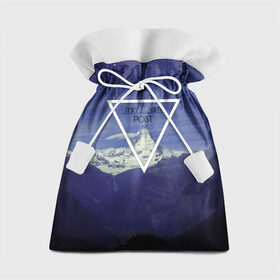 Подарочный 3D мешок с принтом MINIMALISM POST#2 в Екатеринбурге, 100% полиэстер | Размер: 29*39 см | Тематика изображения на принте: minimalism | арт | горы | звезды | лес. | минимализм | ночное небо | обои | популярные | природа | снег