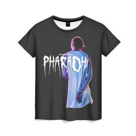Женская футболка 3D с принтом PHARAOH / COLDSIEMENS в Екатеринбурге, 100% полиэфир ( синтетическое хлопкоподобное полотно) | прямой крой, круглый вырез горловины, длина до линии бедер | dead dynasty | pharaoh | techno