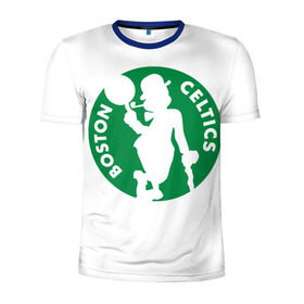 Мужская футболка 3D спортивная с принтом Boston Celtics в Екатеринбурге, 100% полиэстер с улучшенными характеристиками | приталенный силуэт, круглая горловина, широкие плечи, сужается к линии бедра | 