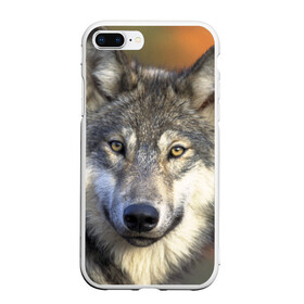 Чехол для iPhone 7Plus/8 Plus матовый с принтом Волк в Екатеринбурге, Силикон | Область печати: задняя сторона чехла, без боковых панелей | волк | волки | волчата | волчонок | хищник