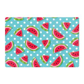 Магнитный плакат 3Х2 с принтом Арбузный рай в Екатеринбурге, Полимерный материал с магнитным слоем | 6 деталей размером 9*9 см | berry | eat | fruit | pattern | sweet | watermelon | арбуз | еда | сладость | узор | фрукт | ягода