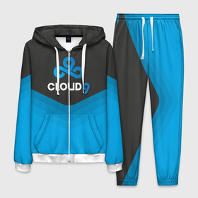 Мужской костюм 3D с принтом Cloud 9 Uniform в Екатеринбурге, 100% полиэстер | Манжеты и пояс оформлены тканевой резинкой, двухслойный капюшон со шнурком для регулировки, карманы спереди | Тематика изображения на принте: counter strike | cs go | swat | terrorist | контр страйк | кс го | спецназ