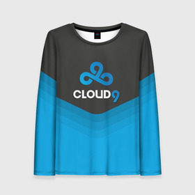 Женский лонгслив 3D с принтом Cloud 9 Uniform в Екатеринбурге, 100% полиэстер | длинные рукава, круглый вырез горловины, полуприлегающий силуэт | counter strike | cs go | swat | terrorist | контр страйк | кс го | спецназ