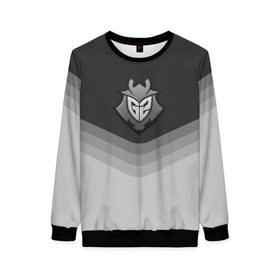 Женский свитшот 3D с принтом G2 Esports Uniform в Екатеринбурге, 100% полиэстер с мягким внутренним слоем | круглый вырез горловины, мягкая резинка на манжетах и поясе, свободная посадка по фигуре | counter strike | cs go | g2 esports | swat | terrorist | г2 еспорт | контр страйк | кс го | спецназ