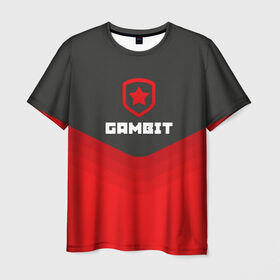 Мужская футболка 3D с принтом Gambit Gaming Uniform в Екатеринбурге, 100% полиэфир | прямой крой, круглый вырез горловины, длина до линии бедер | Тематика изображения на принте: counter strike | cs go | gambit | swat | terrorist | гамбит | контр страйк | кс го | спецназ
