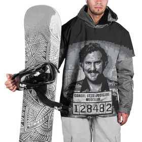 Накидка на куртку 3D с принтом Pablo Escobar в Екатеринбурге, 100% полиэстер |  | пабло | эскобар