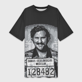 Платье-футболка 3D с принтом Pablo Escobar в Екатеринбурге,  |  | пабло | эскобар