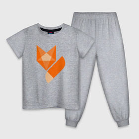 Детская пижама хлопок с принтом Лиса минимализм в Екатеринбурге, 100% хлопок |  брюки и футболка прямого кроя, без карманов, на брюках мягкая резинка на поясе и по низу штанин
 | Тематика изображения на принте: fox
