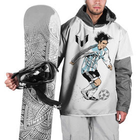 Накидка на куртку 3D с принтом Messi в Екатеринбурге, 100% полиэстер |  | barselona | messi | аргентина | барселона | испания | месси | мяч | футбол