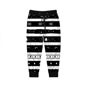 Детские брюки 3D с принтом Рождество в Екатеринбурге, 100% полиэстер | манжеты по низу, эластичный пояс регулируется шнурком, по бокам два кармана без застежек, внутренняя часть кармана из мелкой сетки | вязаный | рождество | свитер | текстура