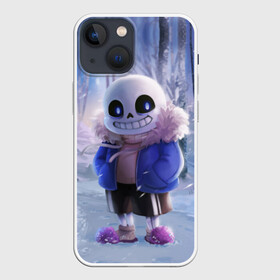 Чехол для iPhone 13 mini с принтом Winter forest  Sans в Екатеринбурге,  |  | Тематика изображения на принте: sans | андертейл | подземелье | санс