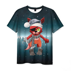 Мужская футболка 3D с принтом Five Nights At Freddy`s в Екатеринбурге, 100% полиэфир | прямой крой, круглый вырез горловины, длина до линии бедер | fnaf | freddy | бонни | медведь | мишка | фнаф | фокси | фредди