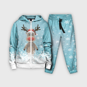 Детский костюм 3D с принтом Рудольф в Екатеринбурге,  |  | ангел | ёлка | ель | зима | колокольчик | нг | новый год | олень | рождество | санта | снег