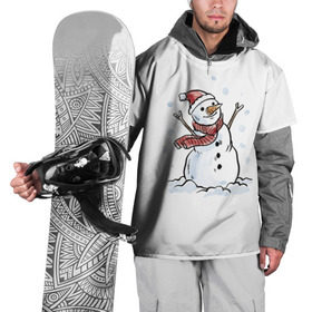 Накидка на куртку 3D с принтом Снеговик в Екатеринбурге, 100% полиэстер |  | Тематика изображения на принте: happy new year | new year | santa claus | дед мороз | дедушка мороз | новый год | санта клаус | снеговик