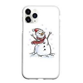 Чехол для iPhone 11 Pro Max матовый с принтом Снеговик в Екатеринбурге, Силикон |  | happy new year | new year | santa claus | дед мороз | дедушка мороз | новый год | санта клаус | снеговик
