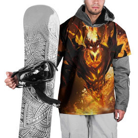 Накидка на куртку 3D с принтом Fire в Екатеринбурге, 100% полиэстер |  | Тематика изображения на принте: dota | dota 2 | shadow demon | демон | дота