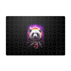 Пазл магнитный 126 элементов с принтом Panda Cosmonaut в Екатеринбурге, полимерный материал с магнитным слоем | 126 деталей, размер изделия —  180*270 мм | Тематика изображения на принте: bear | galaxy | panda | space | star | астронавт | галактика | звезда | космонавт | космос | медведь | панда