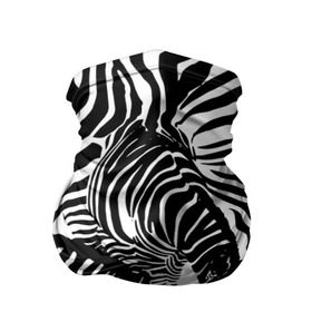 Бандана-труба 3D с принтом Зебра в Екатеринбурге, 100% полиэстер, ткань с особыми свойствами — Activecool | плотность 150‒180 г/м2; хорошо тянется, но сохраняет форму | дикое | животное | зебра | камуфляж | лошадь | маскировка | полосы | текстура | фон | черно белые