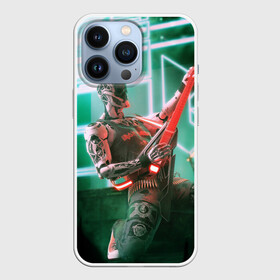 Чехол для iPhone 13 Pro с принтом Rocker Robot в Екатеринбурге,  |  | rock | гитара | музыка | робот | рок